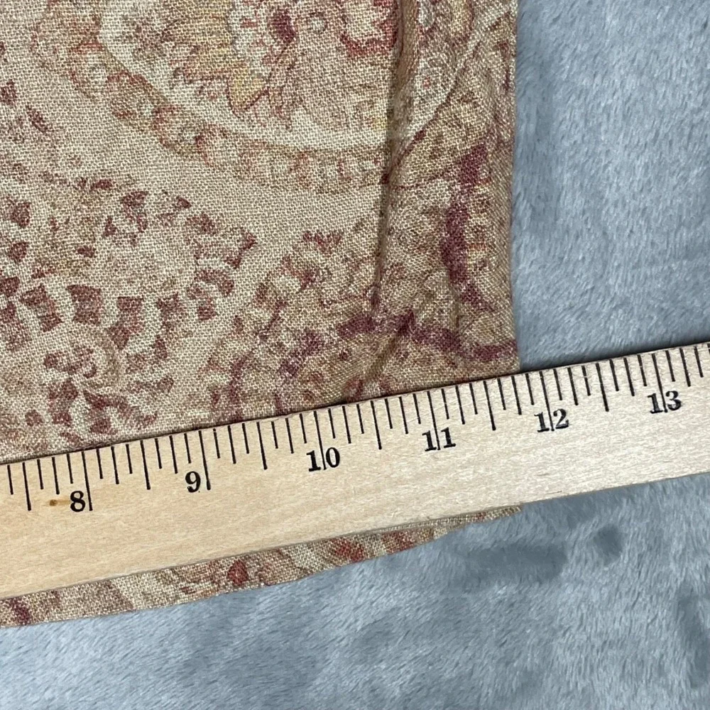 Banana Republic Mens 36 Linen Paisley Shorts Tan Burgundy 815374-00-1 NWT